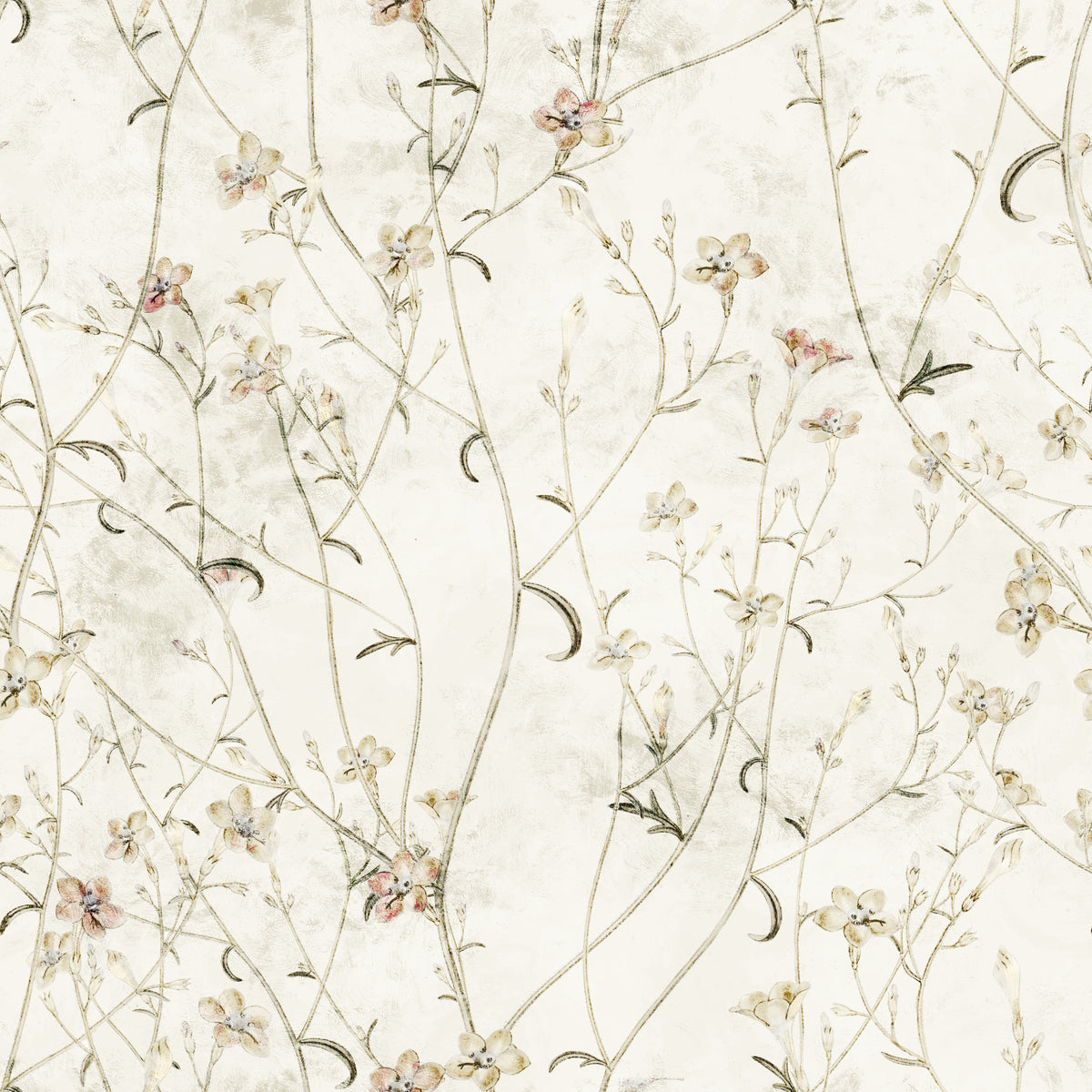 Ethereal Meadow Wildflower Sketch Wallpaper⁠