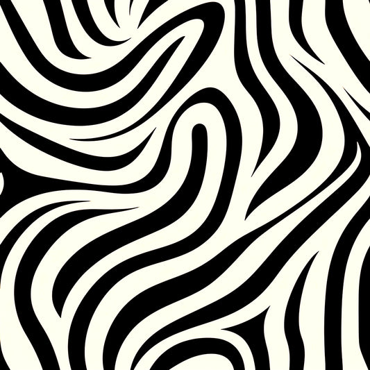 Fluid Zebra Stripe Pattern Wallpaper⁠