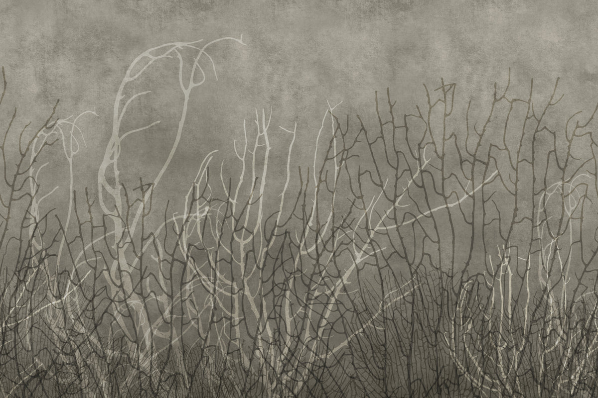 Sea Fans - Greige Wall Mural in your room — zoomed