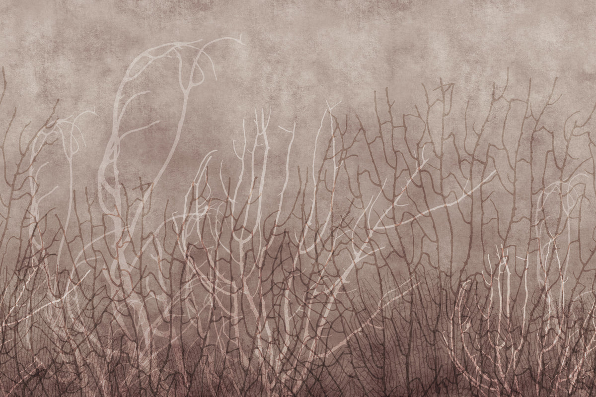 Sea Fans - Mauve Plum Wall Mural