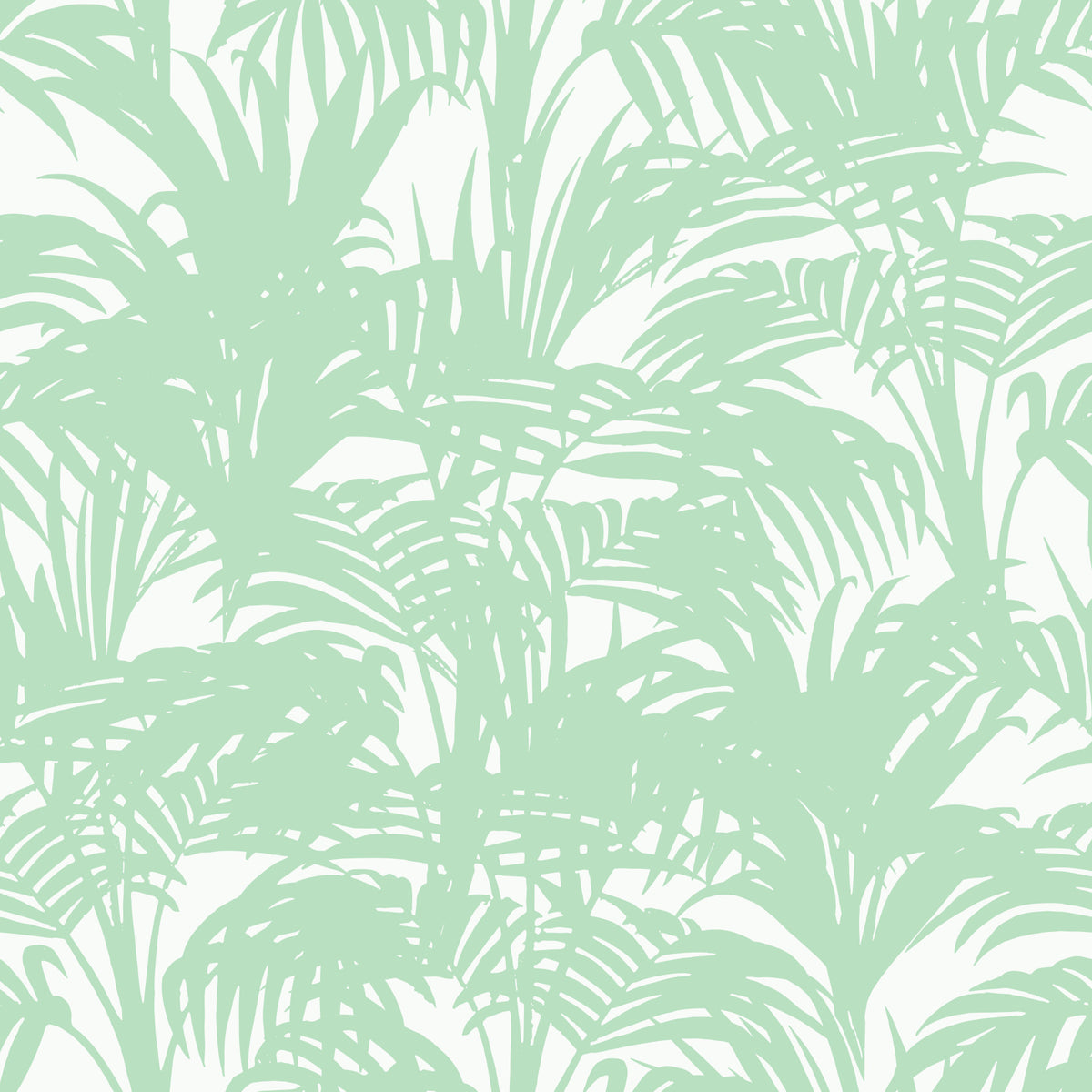 Minimalist Jungle Sage Pattern Wallpaper⁠ in your room — zoomed