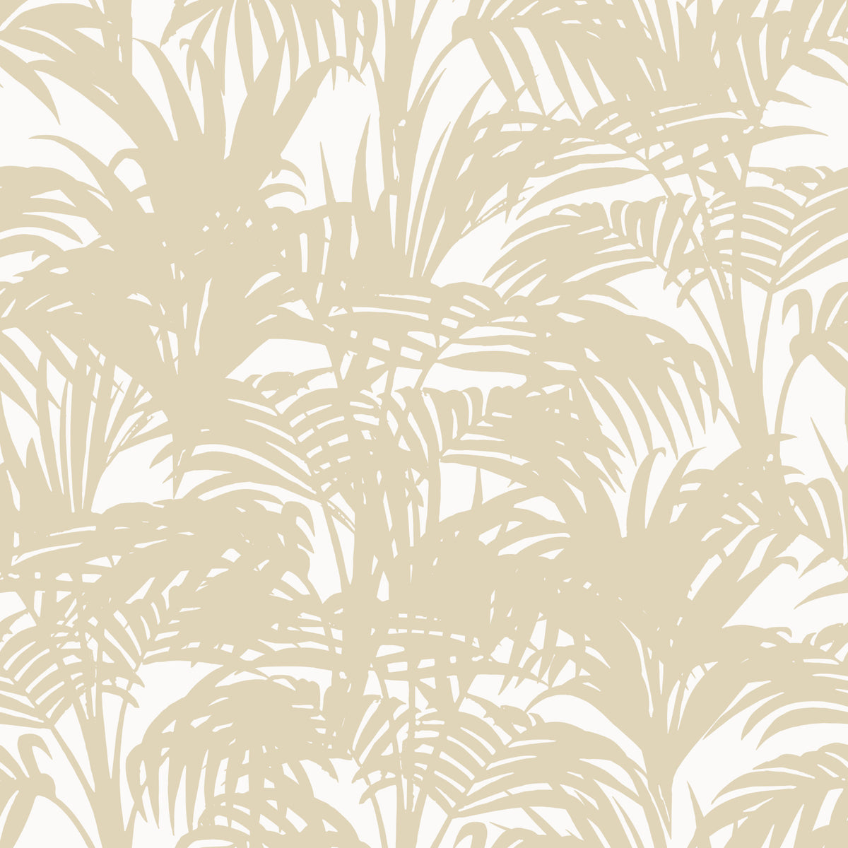 Minimalist Tropical Frond Pattern Wallpaper⁠ in your room — zoomed