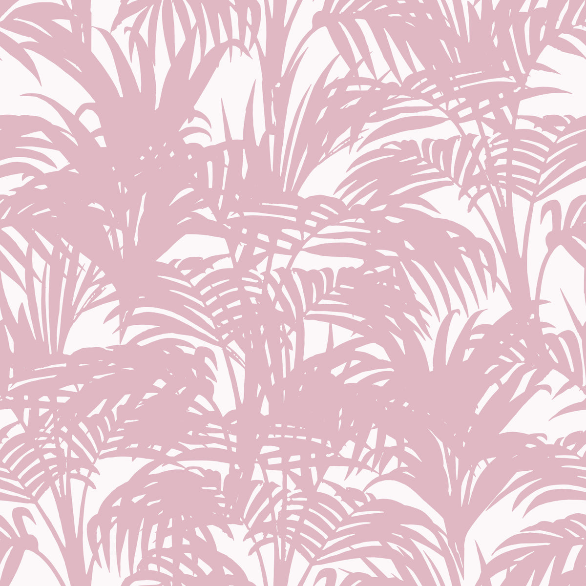 Blush Palm Frond Silhouette Wallpaper⁠