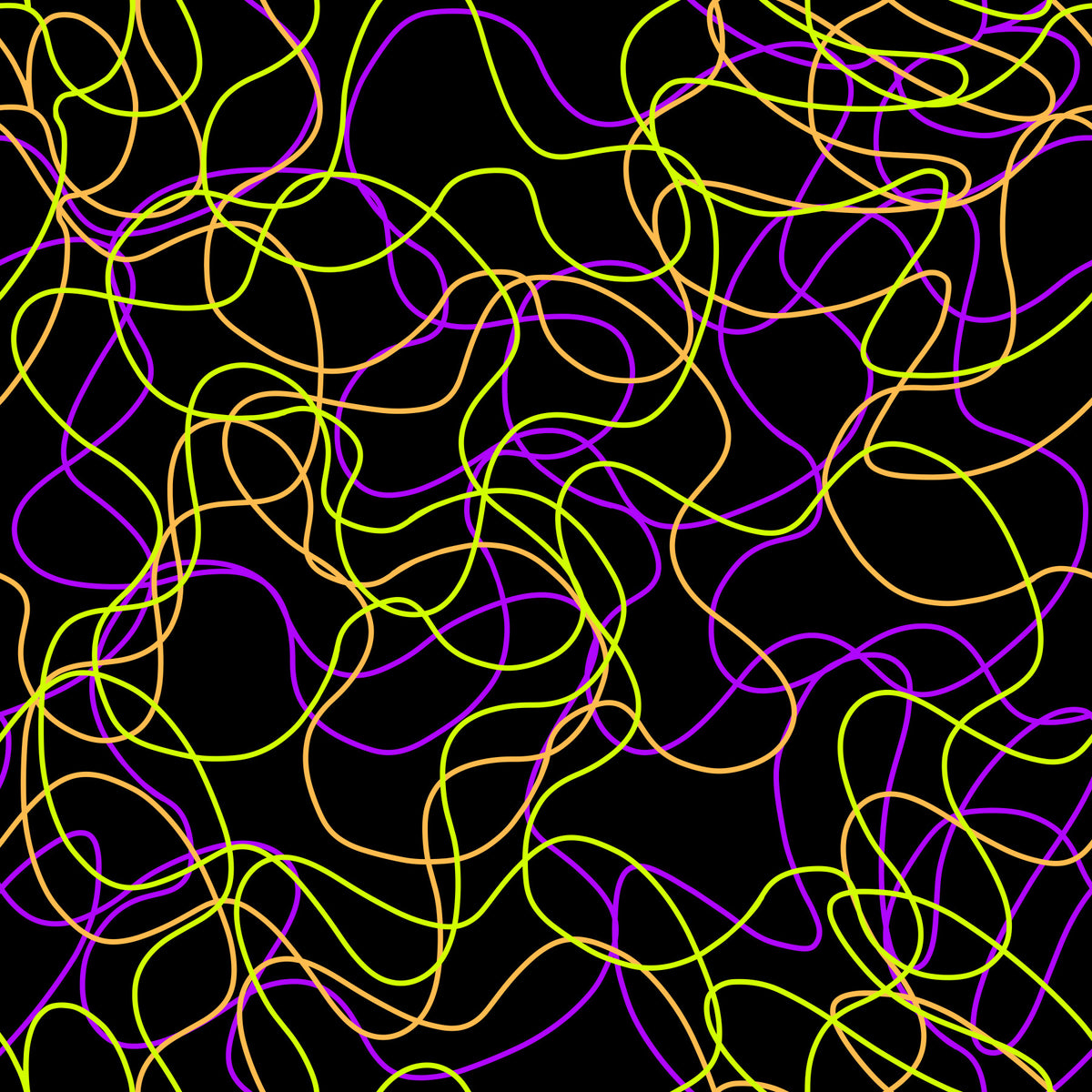Tangled Glow Modern Art Wallpaper⁠ in your room — zoomed