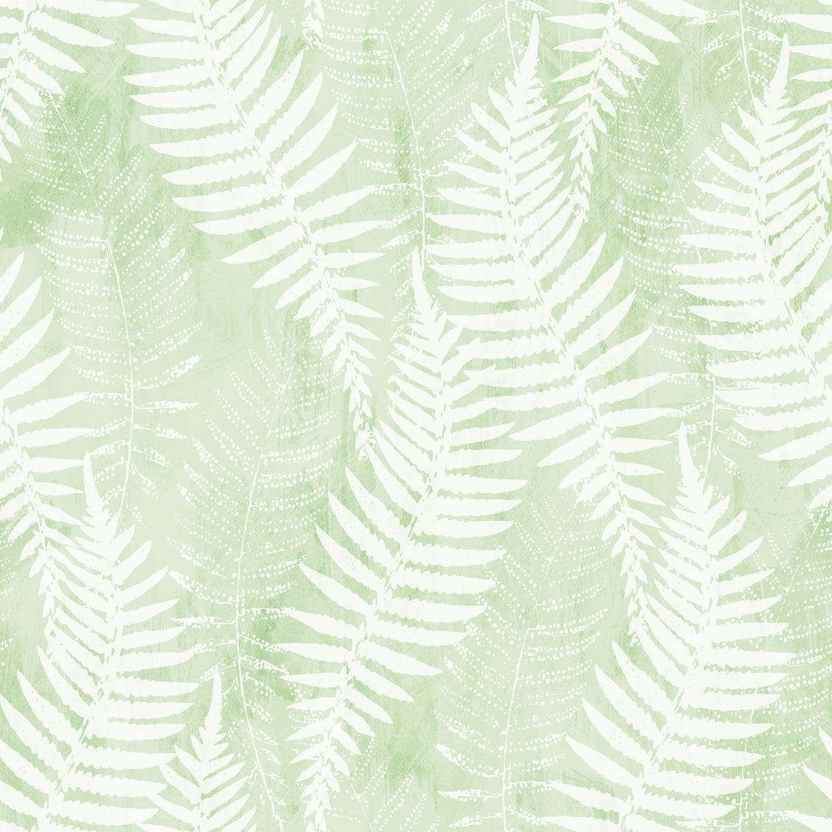 Ethereal Sage Fern Fronds Wallpaper⁠ in your room — zoomed