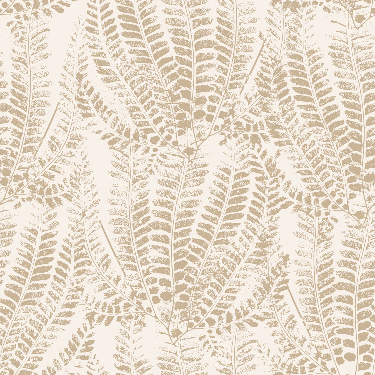 Rustic Fern Botanical Print Wallpaper⁠ in your room — zoomed