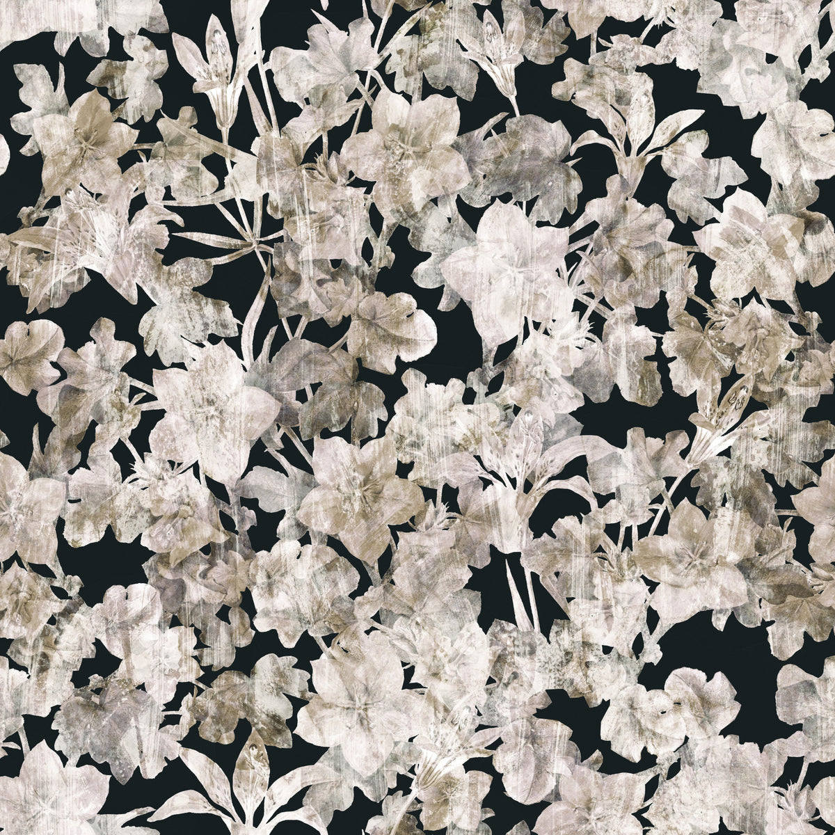 Rustic Floral Silhouette Art Wallpaper⁠