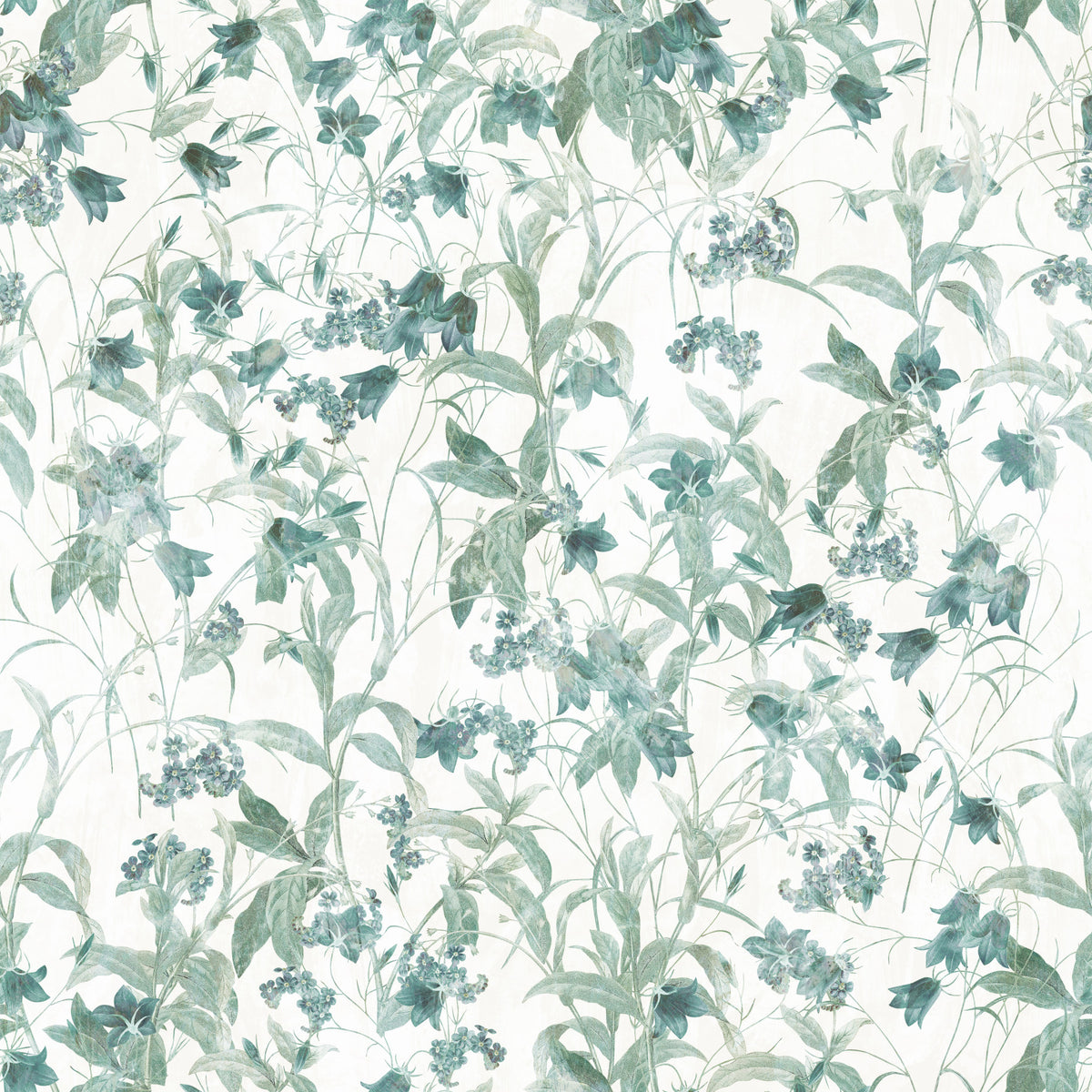 Vintage Countryside Floral Study Wallpaper⁠ in your room — zoomed