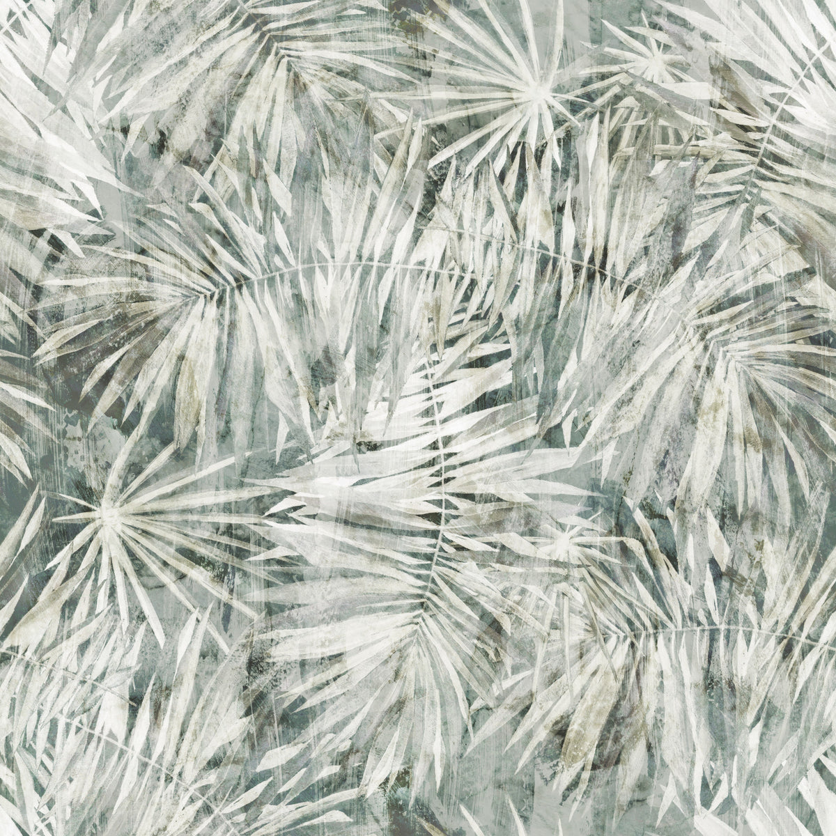 Misty Fern Botanical Art Wallpaper⁠ in your room — zoomed