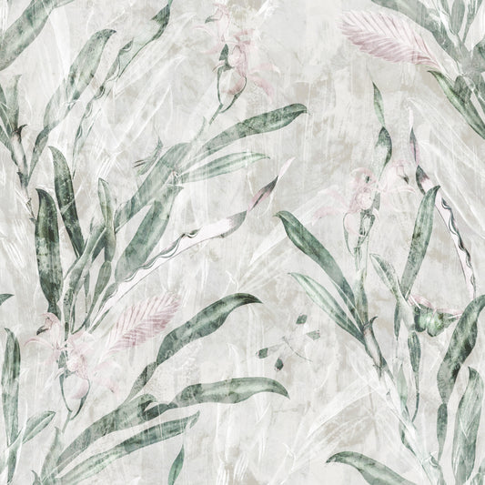 Ethereal Botanical Sage and Blush Wallpaper⁠