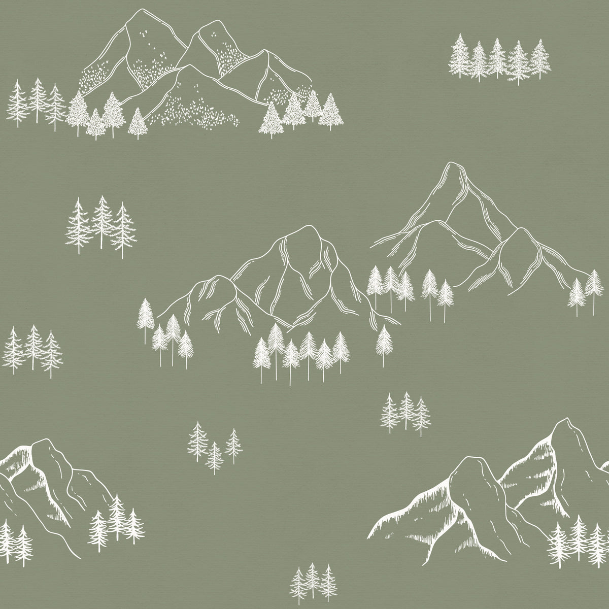 Minimalist Alpine Peaks Wallpaper⁠ in your room — zoomed