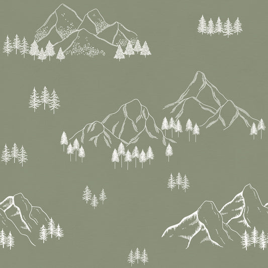 Minimalist Alpine Peaks Wallpaper⁠
