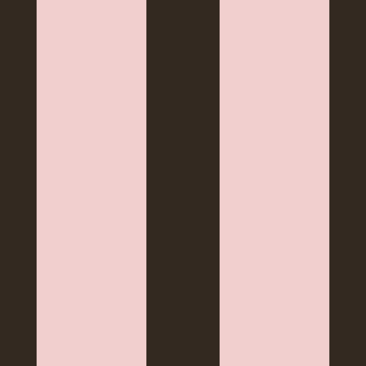 Mocha and Blush Striped Pattern Wallpaper⁠ in your room — zoomed