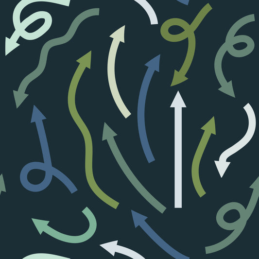 Directional Arrows Minimalist Graphic Wallpaper⁠