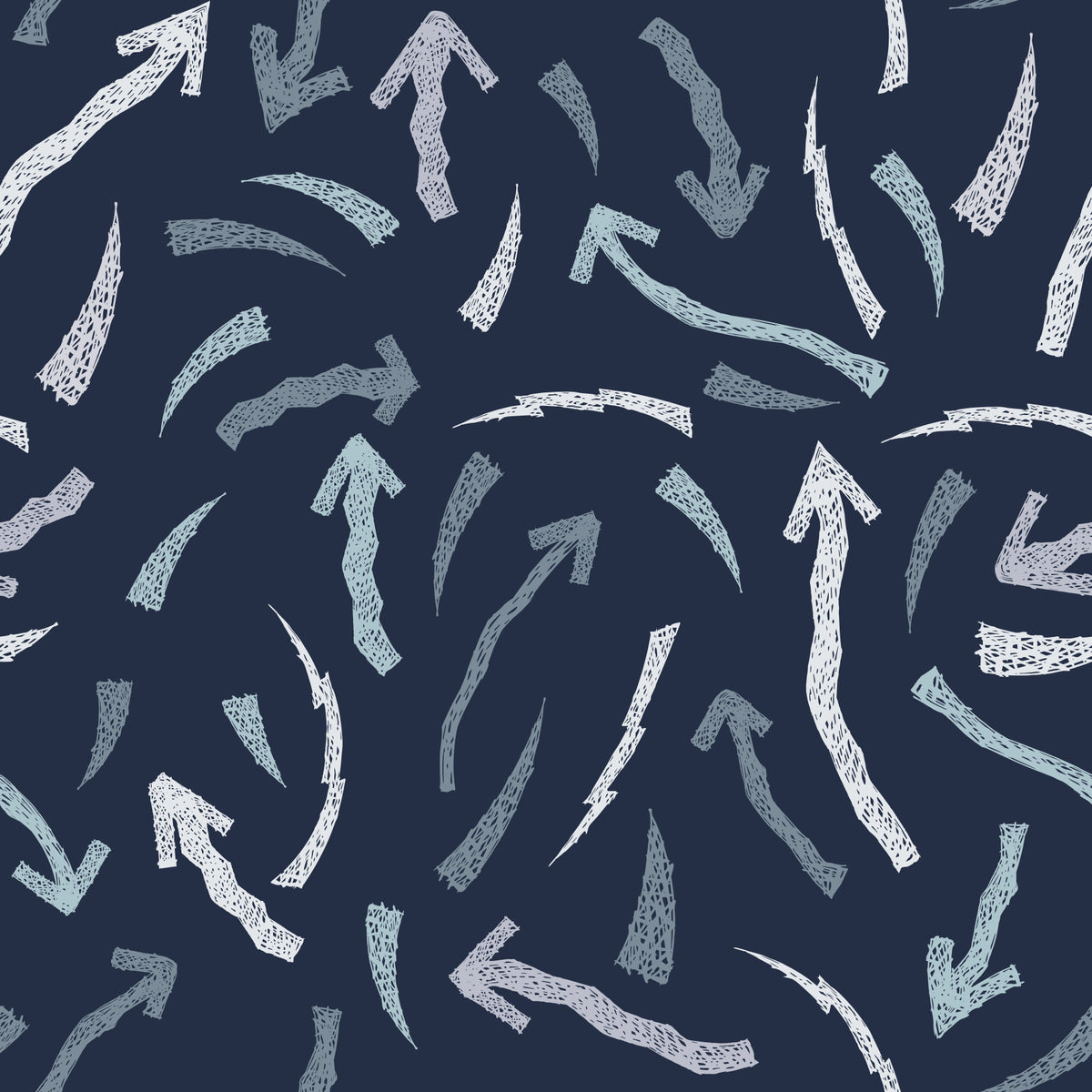 Crayon Scribble Arrows Wallpaper⁠ in your room — zoomed