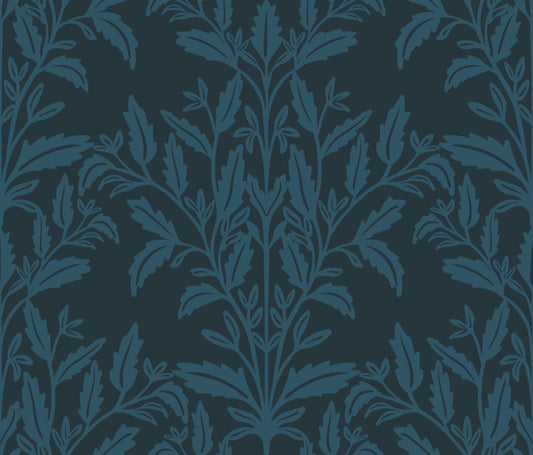 Enchanted Ink Leaf Motif Wallpaper⁠