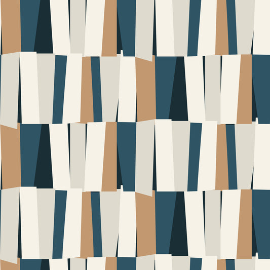 Abstract Geometric Vertical Panel Art Wallpaper⁠