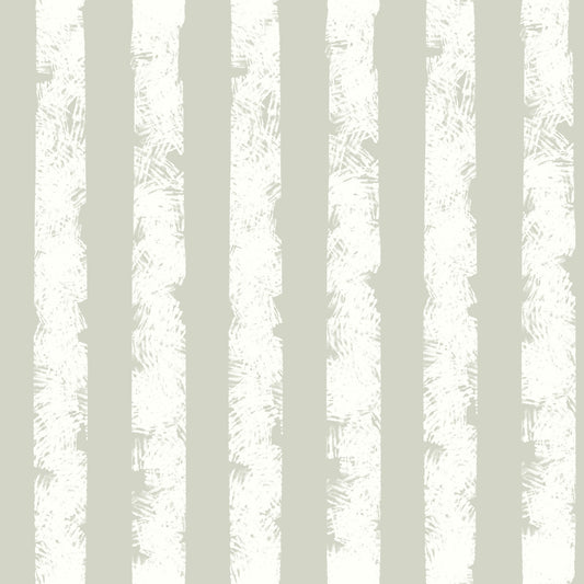 Textured Vertical Stripes in Neutral Sage Wallpaper⁠