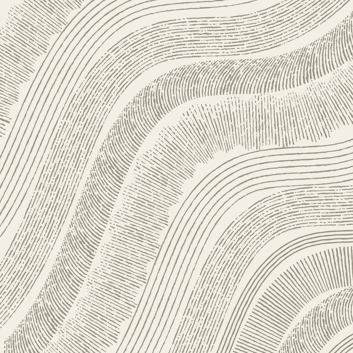 Minimalist Flowing Line Etching Wall Mural in your room — zoomed