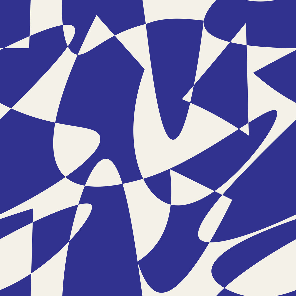 Abstract Cobalt Geometric Shapes Wallpaper⁠ in your room — zoomed