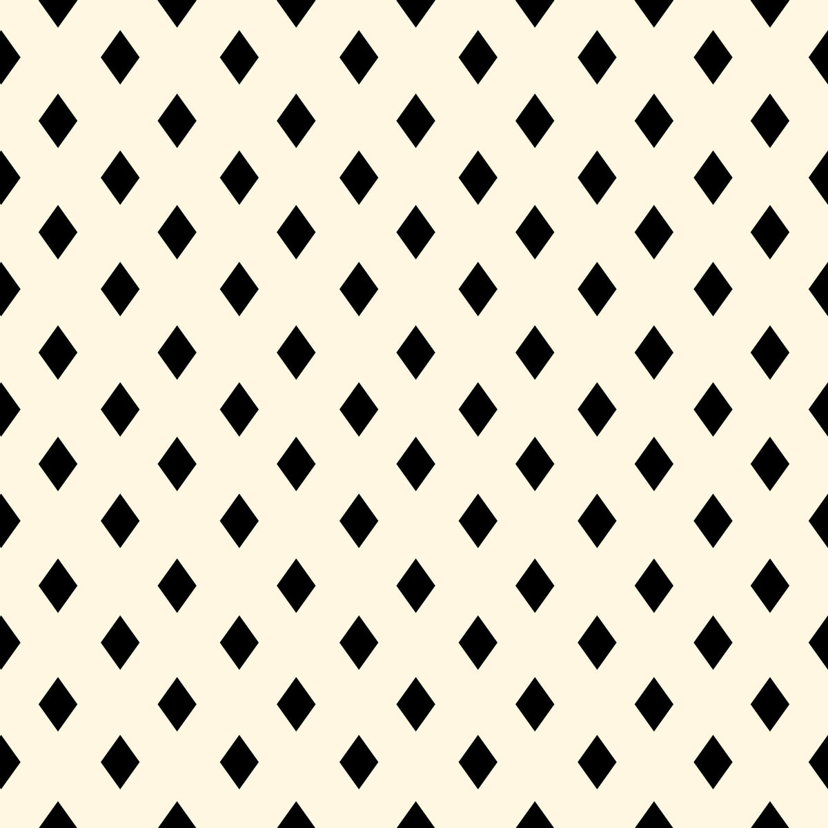 Minimalist Black and Cream Diamond Grid Wallpaper⁠