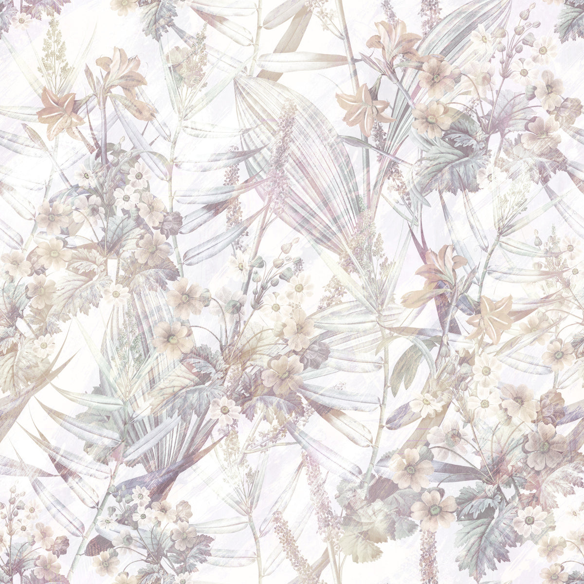Ethereal Meadow Botanical Bloom Wallpaper⁠ in your room — zoomed