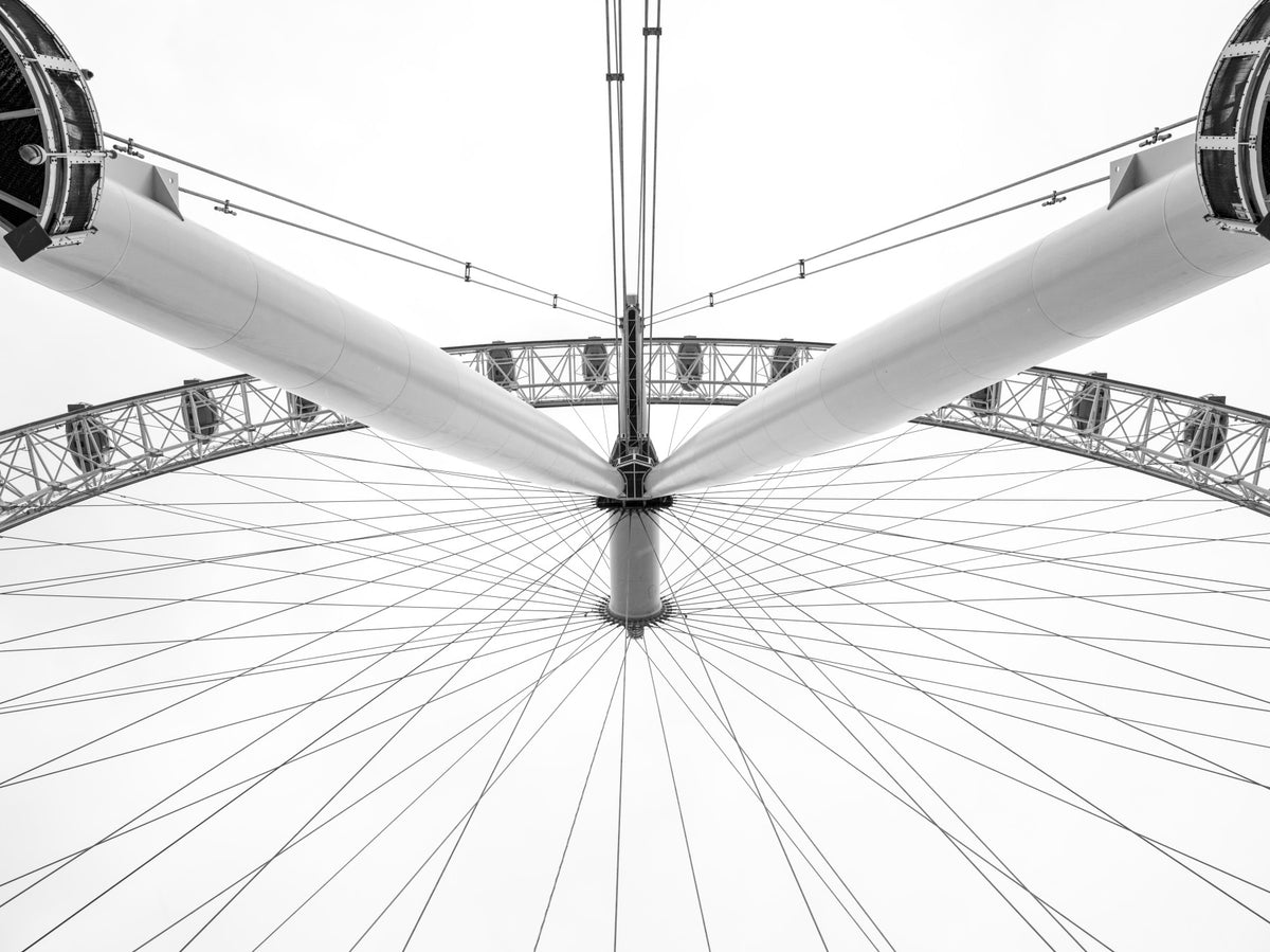 Architectural Steel Symmetry Wall Mural