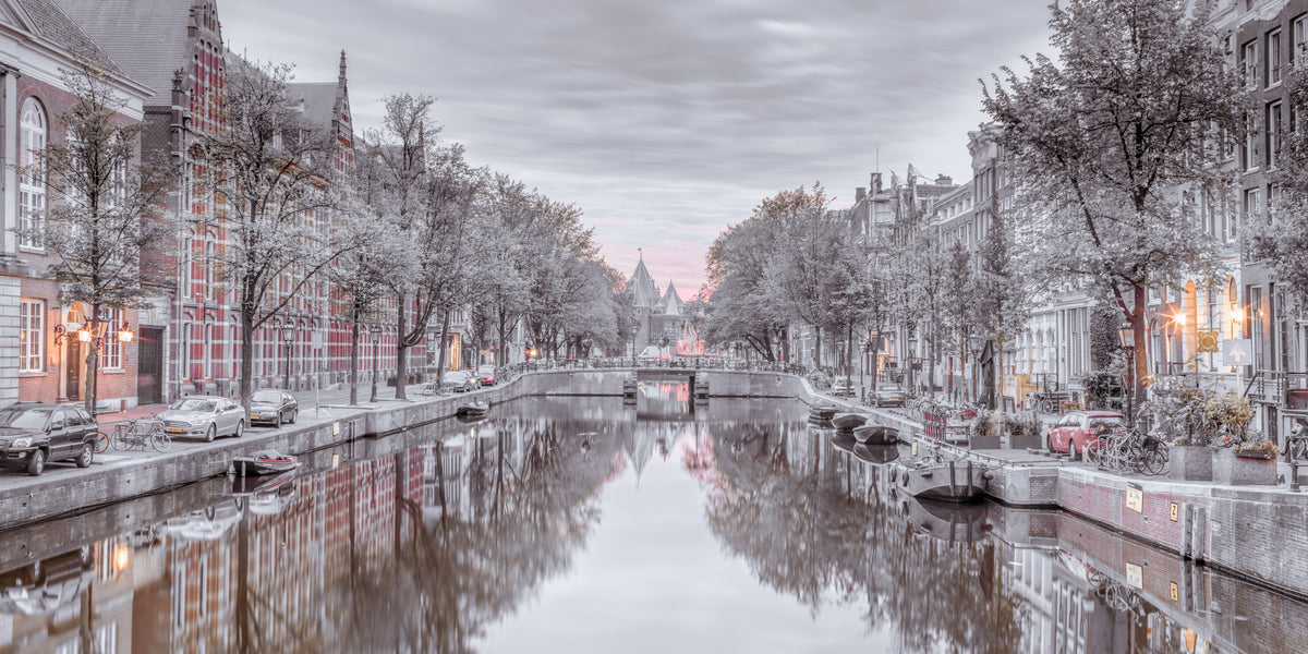 Twilight Reflections on Historic Waterways Wall Mural