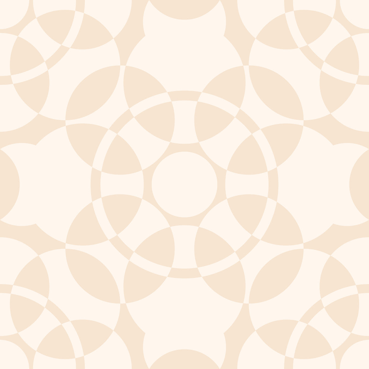 Cream Geometric Arcs Wallpaper⁠