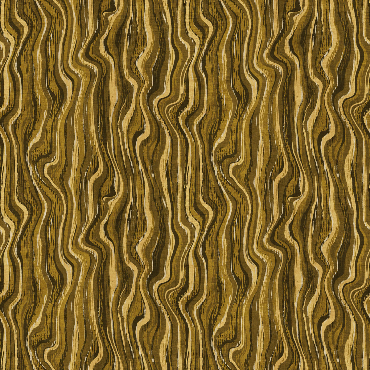 Ochre Abstract Wood Grain Waves Wallpaper⁠ in your room — zoomed