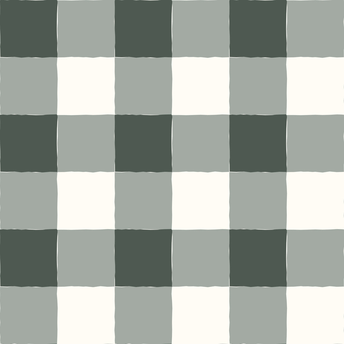Soft Slate Checkered Grid Wallpaper⁠ in your room — zoomed
