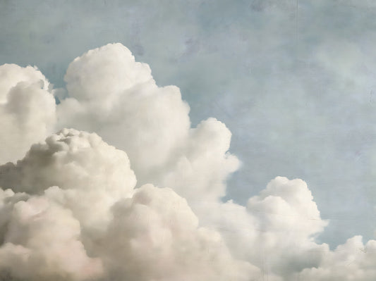 Dreamy Painted Clouds Wall Mural