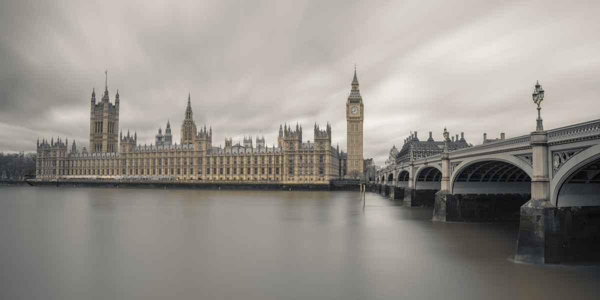 Westminster Big Ben Atmospheric View Wall Mural in your room — zoomed
