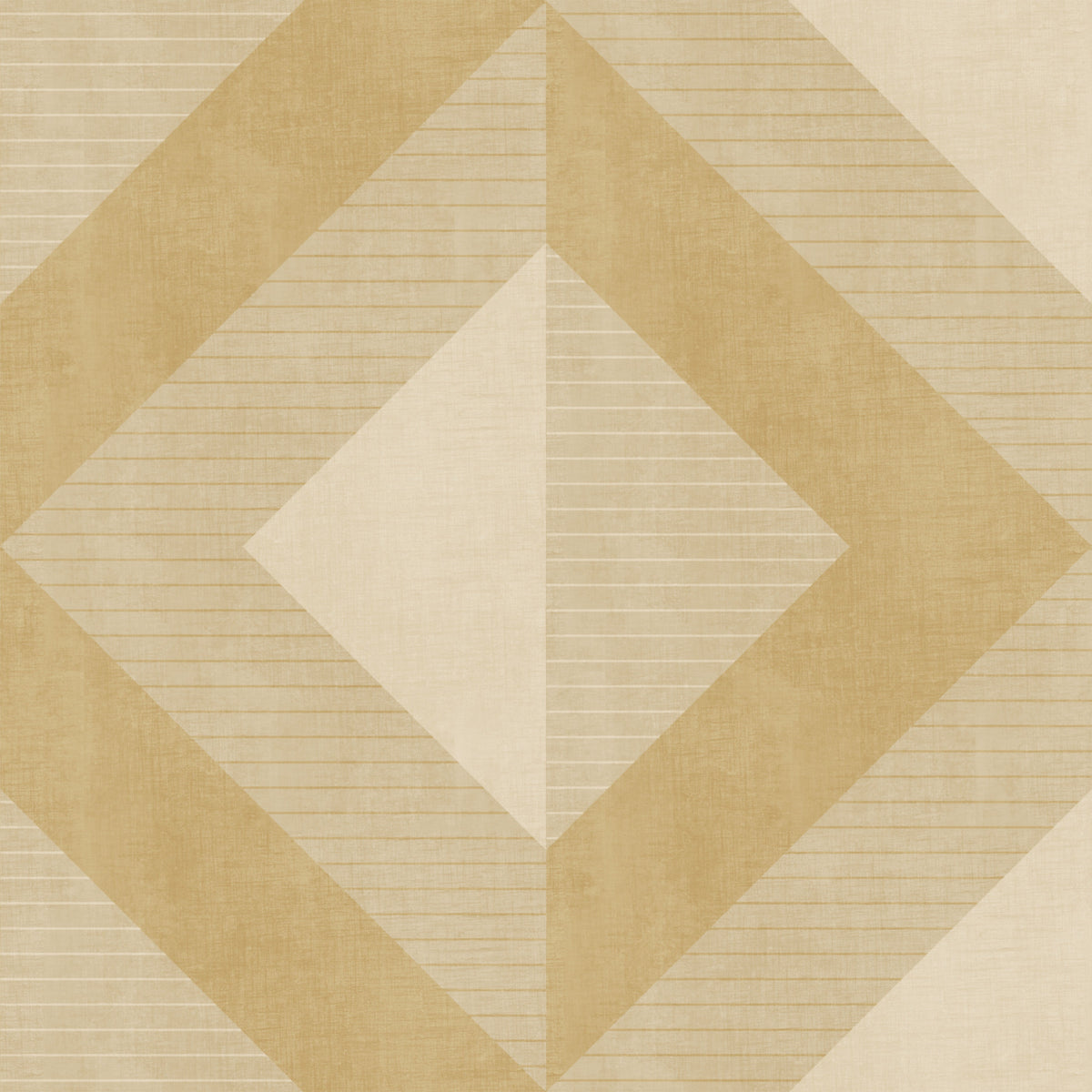 Golden Geometric Diamond Motif Wallpaper⁠ in your room — zoomed