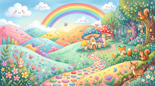 Enchanted Meadow Wildlife Wonderland Wall Mural