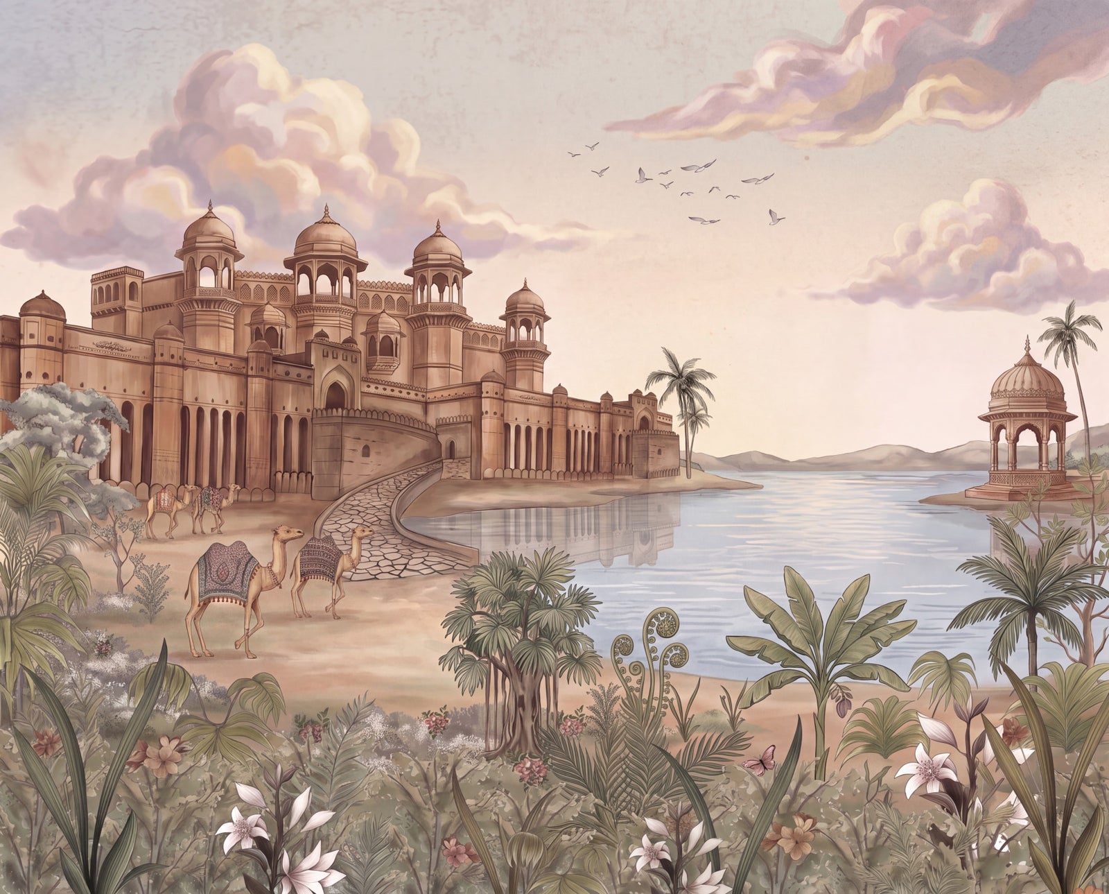 Palace by the Lake Wall Mural - RJM01