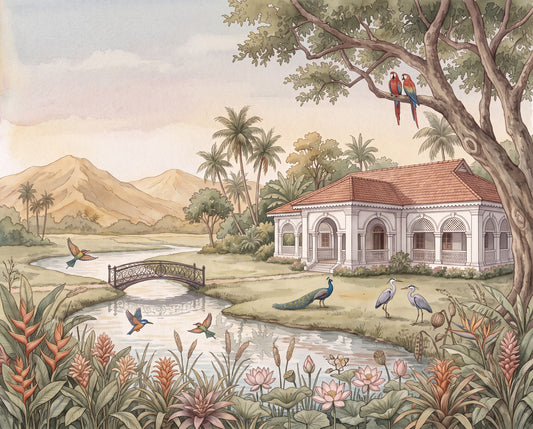 Whispering Garden Estate Wall Mural - RJM02