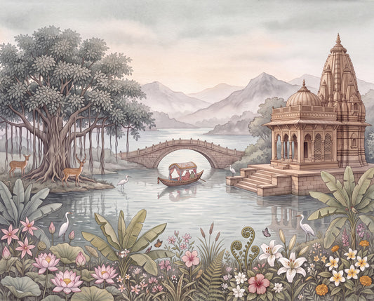 Celestial Palace Garden Wall Mural - RJM16