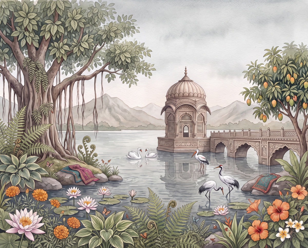 The Royal Banyan Garden Wall Mural - RJM18