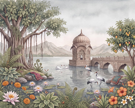 The Royal Banyan Garden Wall Mural - RJM18