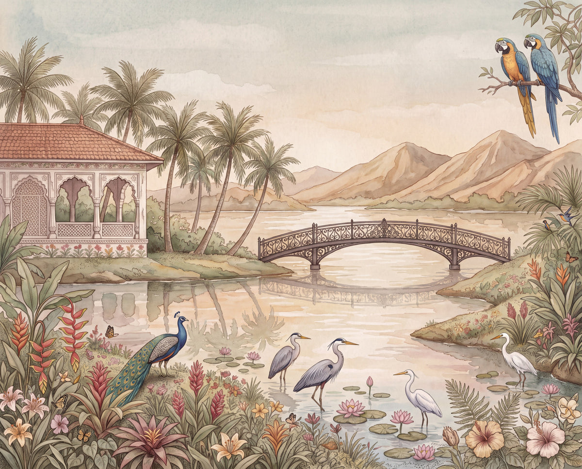 Jheel Kinara Wall Mural - RJM19