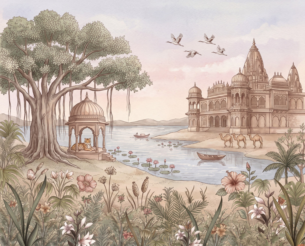 Pavitra Sarovar Wall Mural