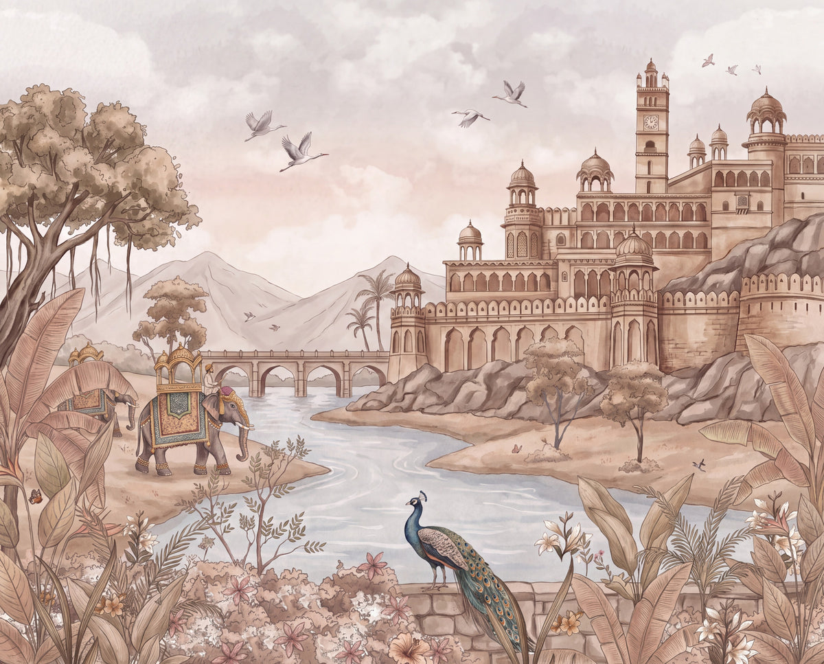 Rajputana River Palace Wall Mural