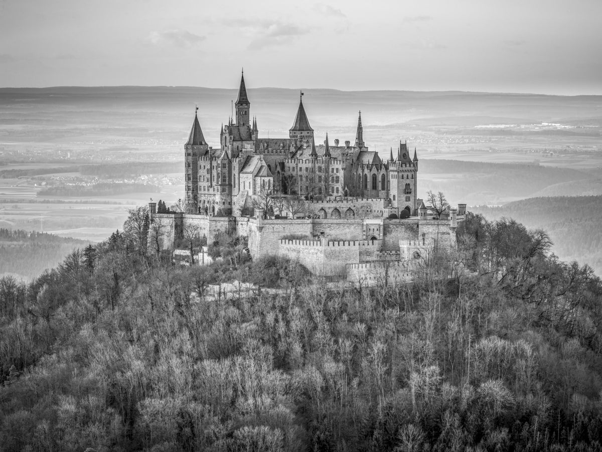Hohenzollern Fortress Silhouette Wall Mural