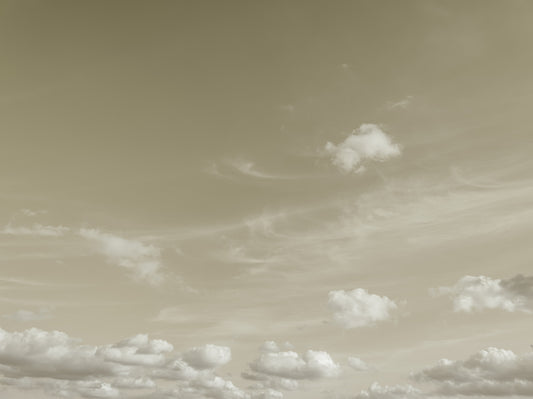 Muted Clouds Ethereal Horizon Wall Mural