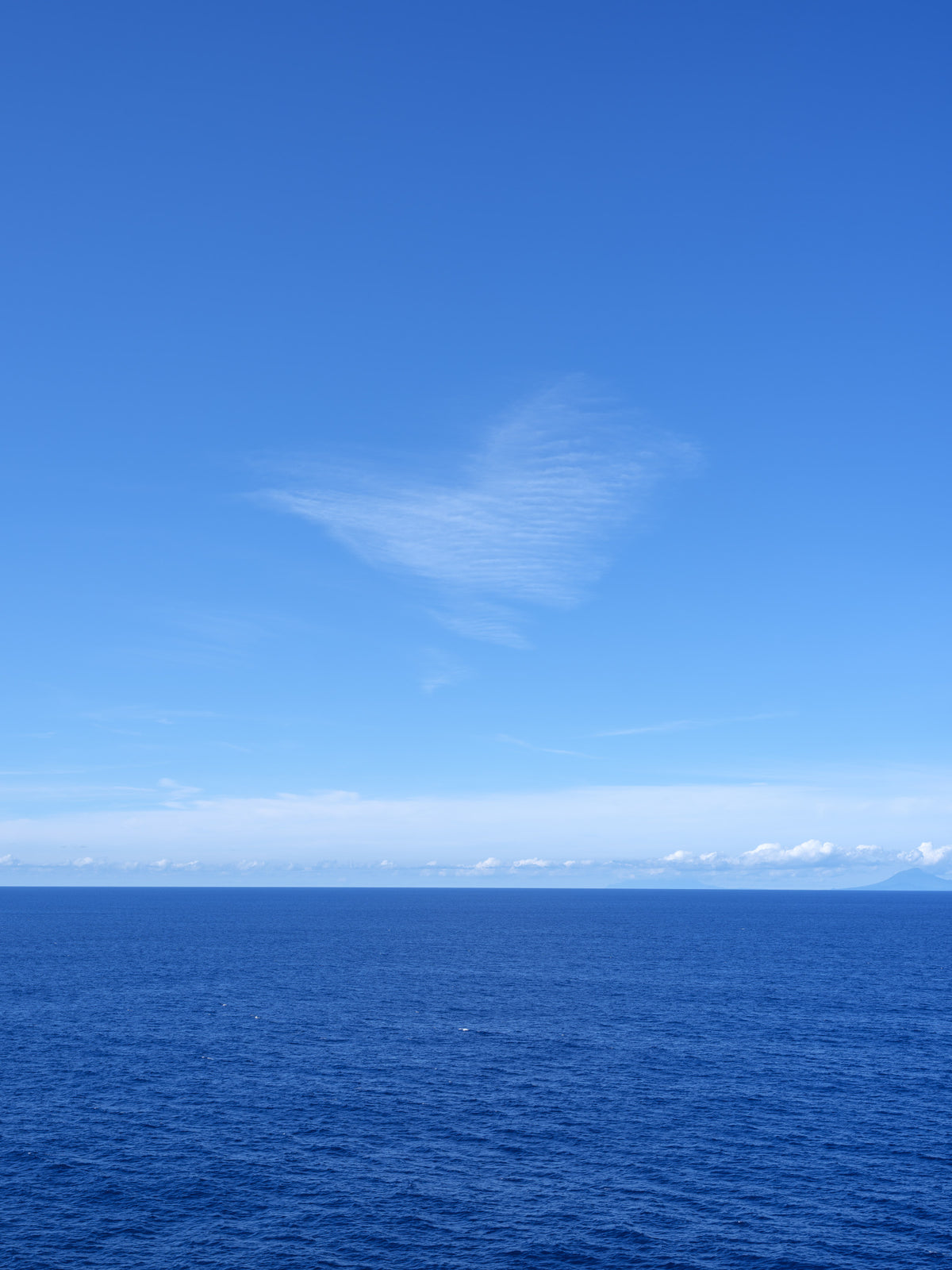 Minimalist Azure Sky and Sea View Wall Mural