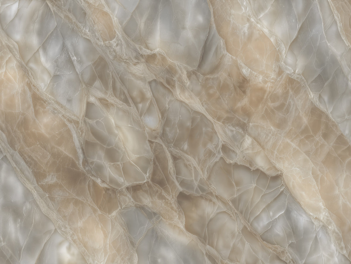 Natural Polished Stone Texture Wall Mural in your room — zoomed