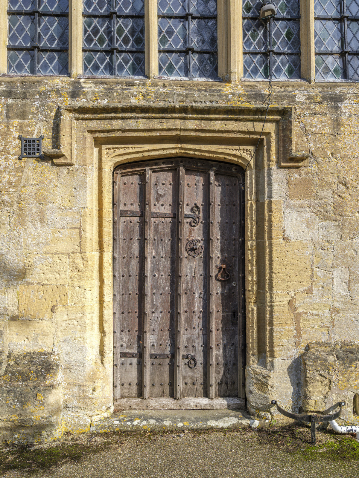 Aged Masonry and Timber Gate Wall Mural in your room — zoomed