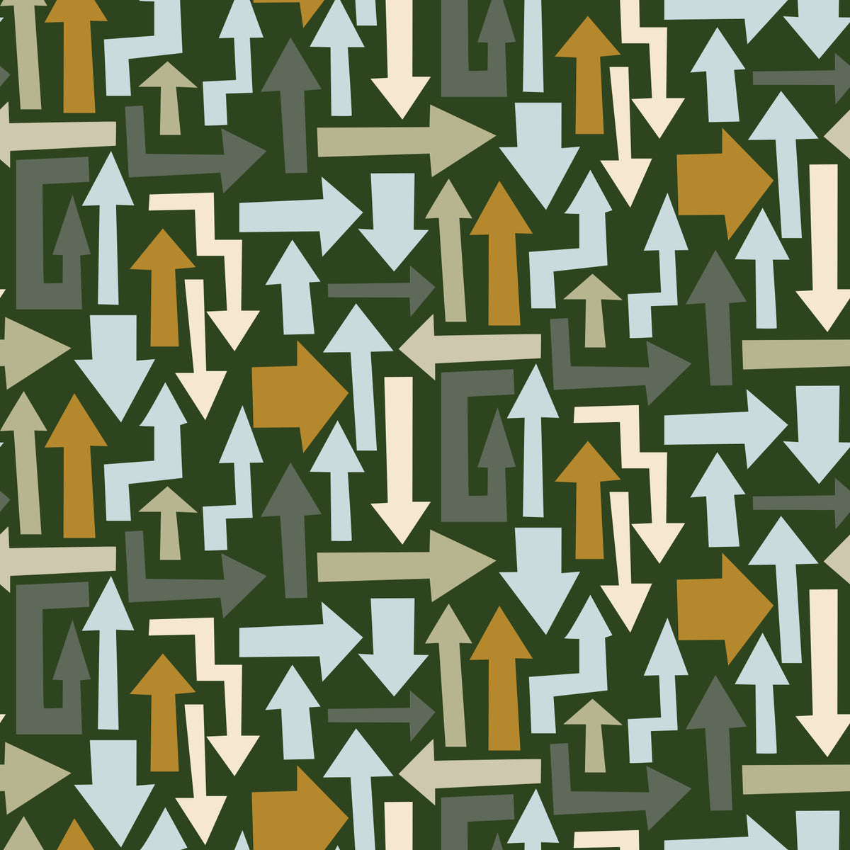 Directional Geometric Arrows in Earthy Tones Wallpaper⁠