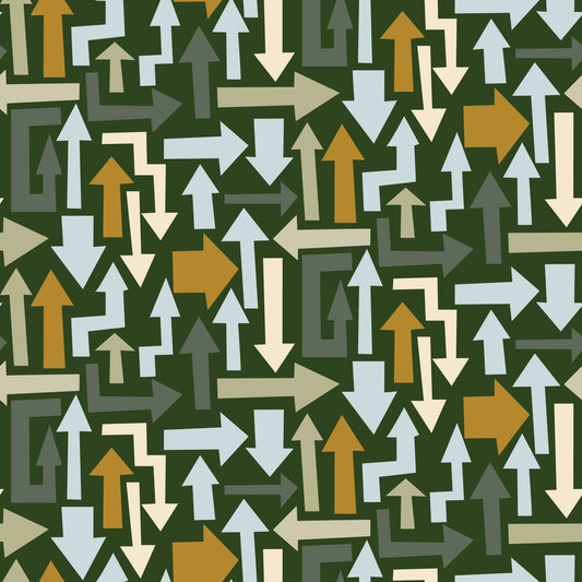 Directional Geometric Arrows in Earthy Tones Wallpaper⁠